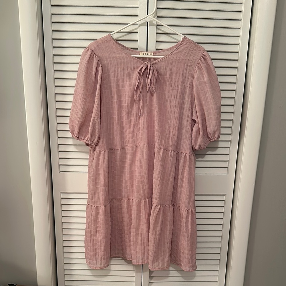 Kori Pink Tiered Dress